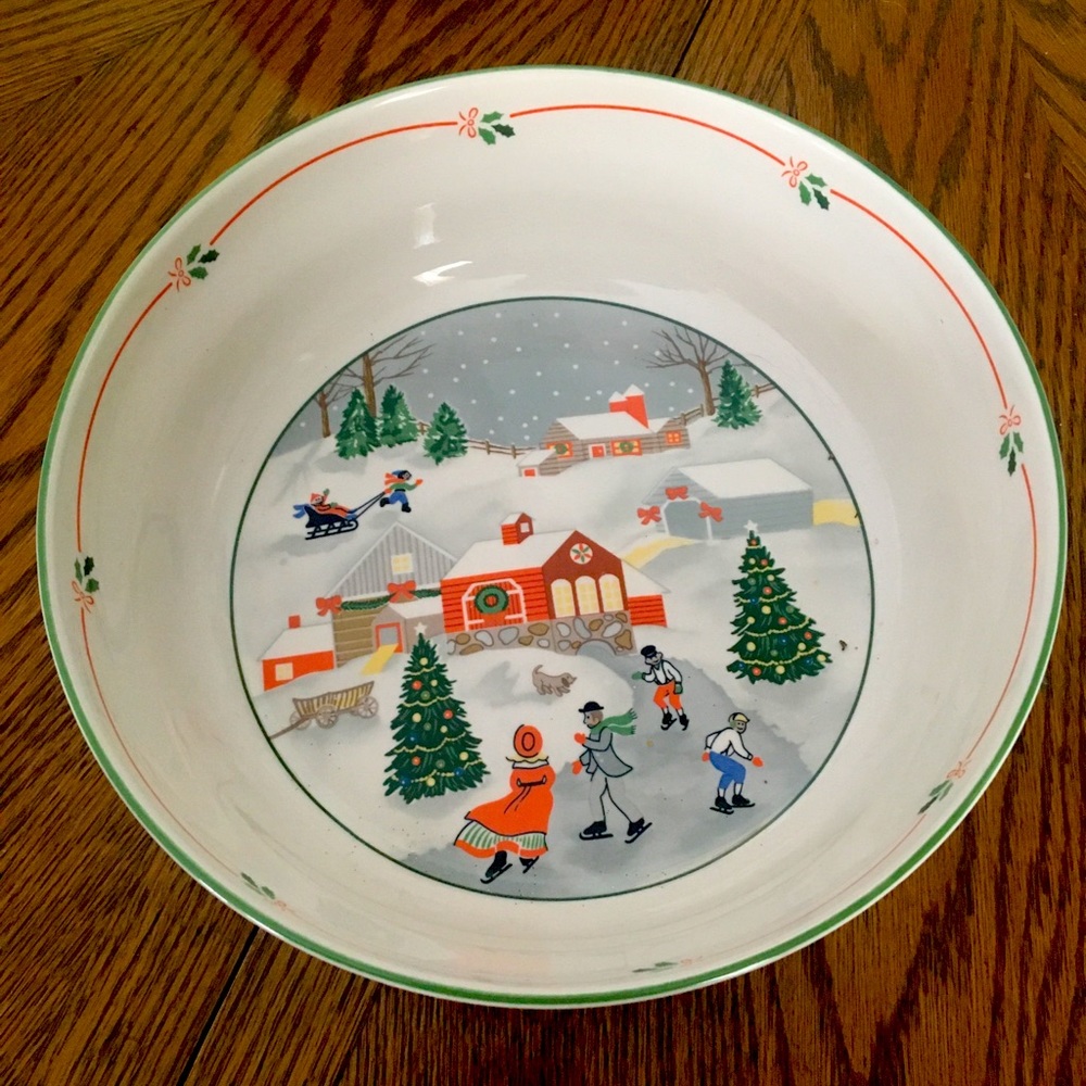 Joan Luntz Christmas bowl over 30 years old
